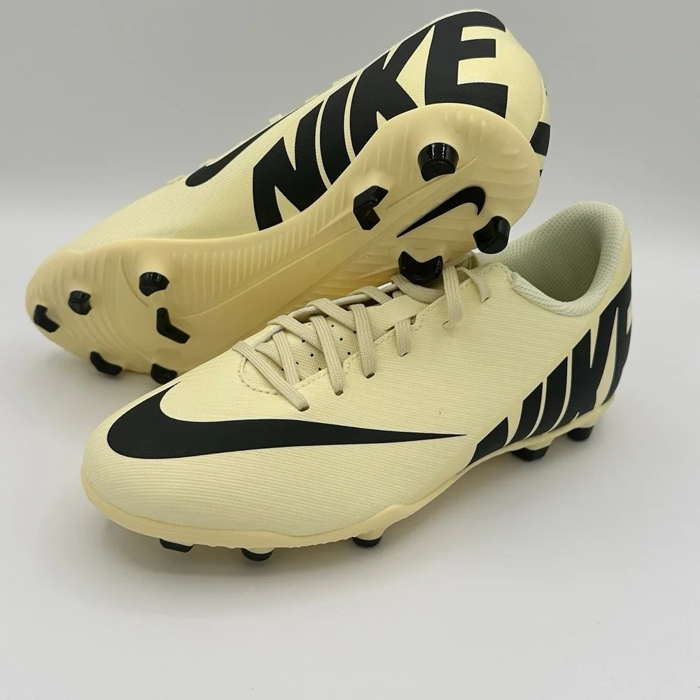 Nike Mercurial Zoom Vapor 15 Club FG Lemonade Cleats DJ5958-700 Youth Sz 5.5/ 7W